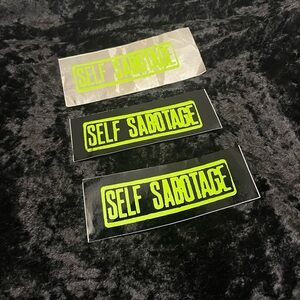 Self Sabotage Band Stickers